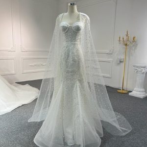 BYG#WL53 LACE BEADINGS A LINE WEDDING DRESS