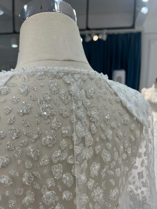 BYG#WL53 LACE BEADINGS A LINE WEDDING DRESS - Image 3