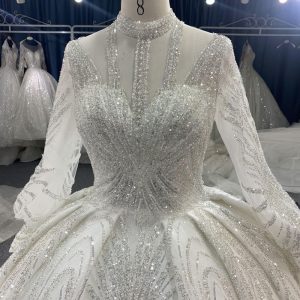 B217# Luxury crystal beaded embroidery bling fairy wedding dress