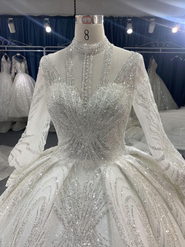 B217# Luxury crystal beaded embroidery bling fairy wedding dress