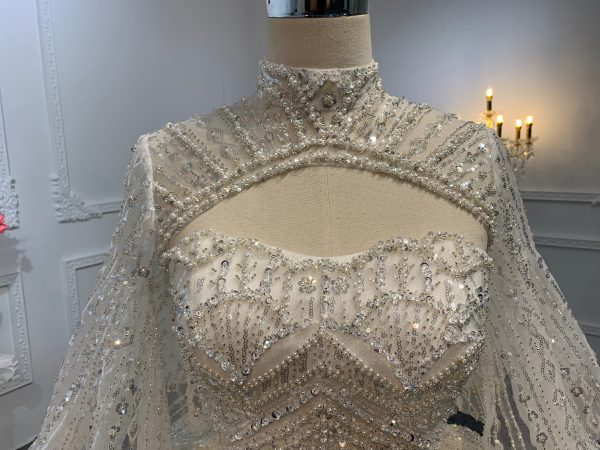 Z024-The Luxury Beading Ball Gown With Removable Decoration - Image 2