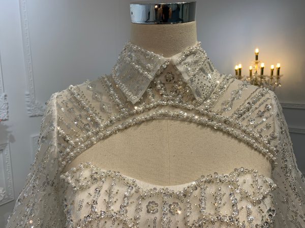 Z024-The Luxury Beading Ball Gown With Removable Decoration - Image 5