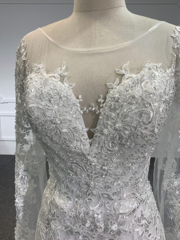 H5# Sweetheart Lace Cheap Wedding Dresses Online, Cheap Bridal Dresses - Image 2