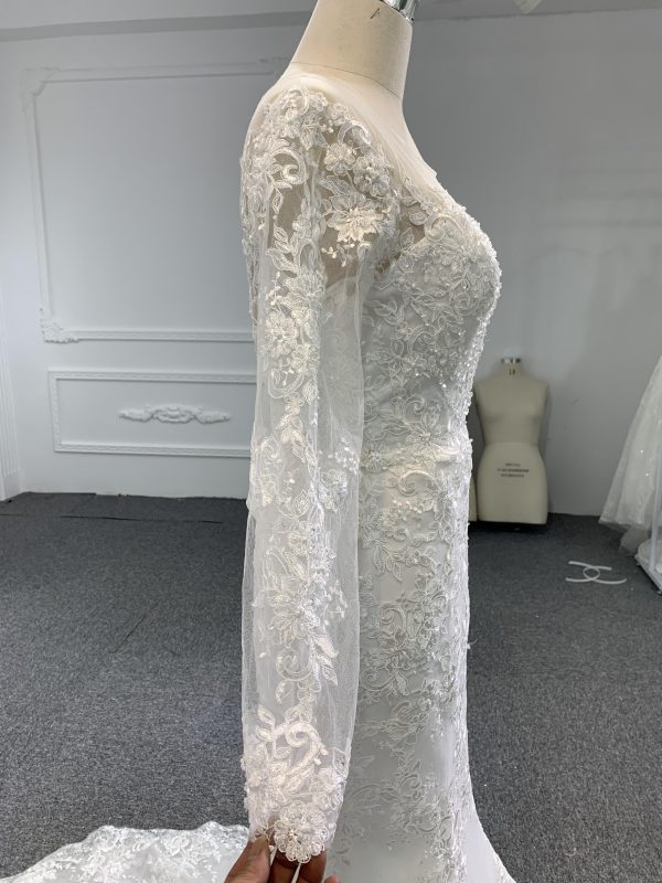 H5# Sweetheart Lace Cheap Wedding Dresses Online, Cheap Bridal Dresses - Image 4