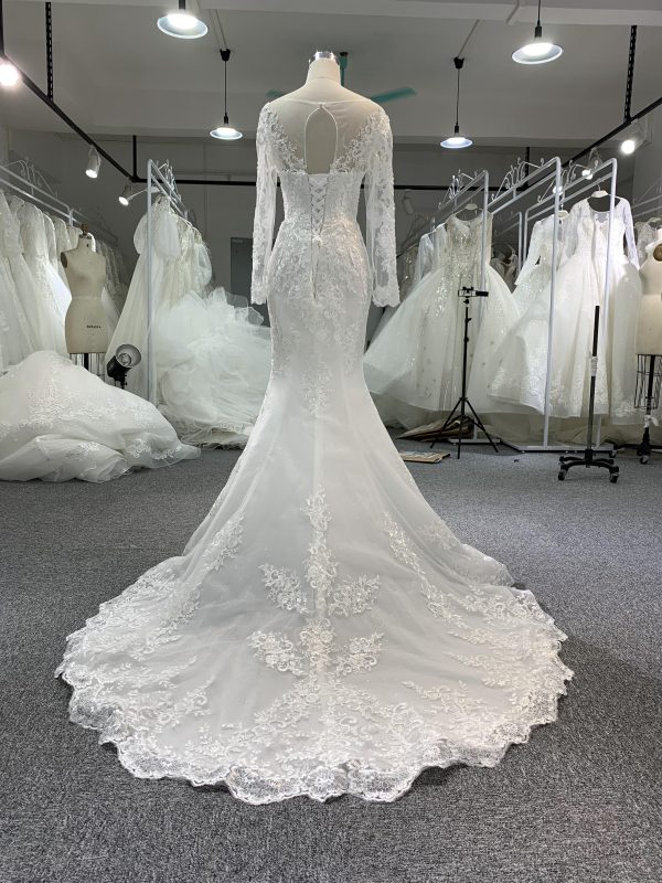 H5# Sweetheart Lace Cheap Wedding Dresses Online, Cheap Bridal Dresses - Image 5