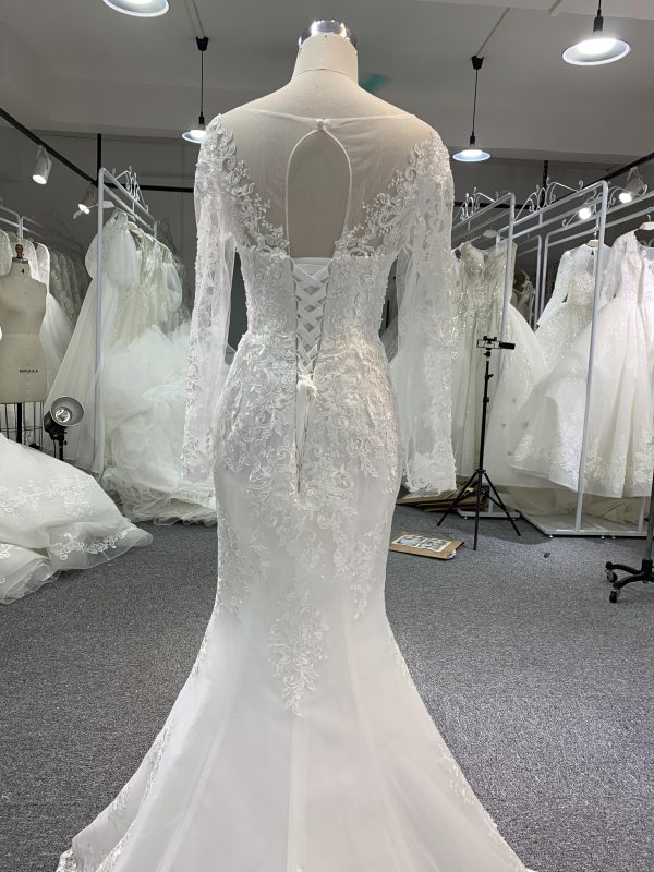 H5# Sweetheart Lace Cheap Wedding Dresses Online, Cheap Bridal Dresses - Image 6