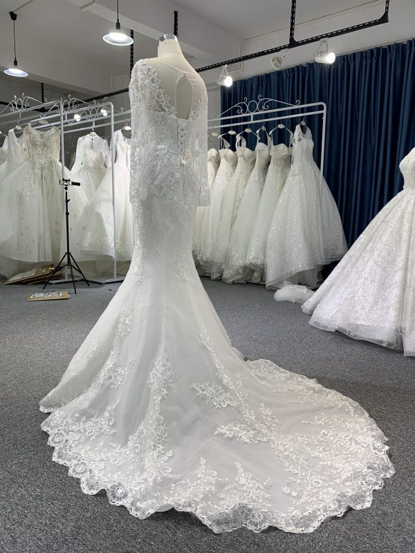 H5# Sweetheart Lace Cheap Wedding Dresses Online, Cheap Bridal Dresses - Image 3