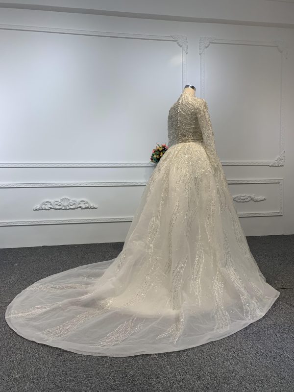 Z035-BYG SPEICAL OWN DESIGN WITH SUPER HEAVY BEADING MERMAID DRESS - Image 10