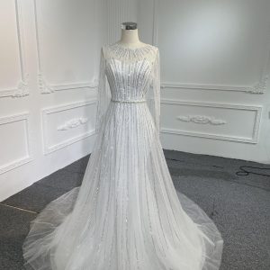 Z036- BYG Simple mermaid dress with detachable jacket