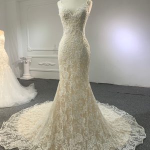 BYG #CY001 thick lace zipper up mermaid dress