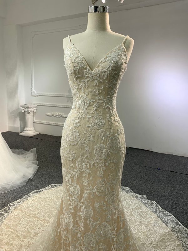 BYG #CY001 thick lace zipper up mermaid dress - Image 2