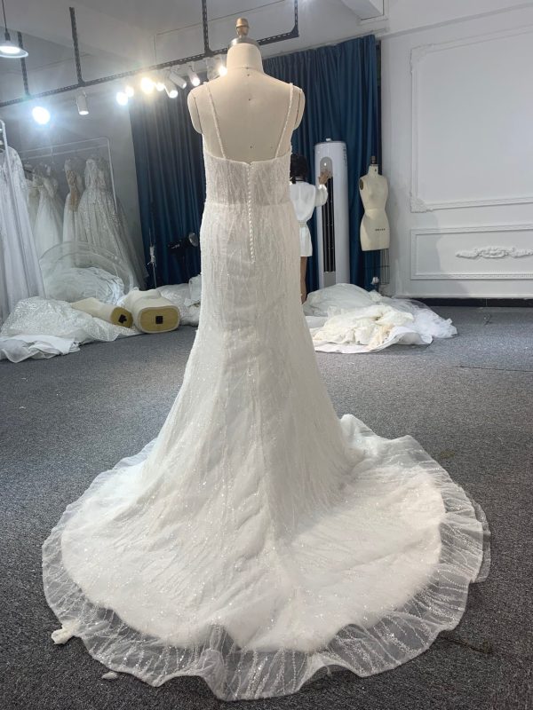 BYG #210A BEADED OFF THE SHOULDER WEDDING DRESS - Image 6