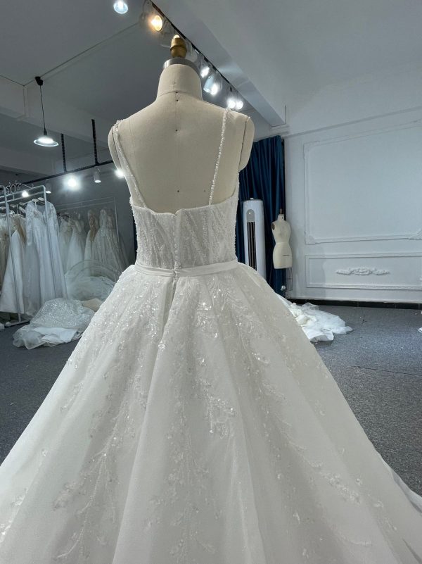 BYG #210A BEADED OFF THE SHOULDER WEDDING DRESS - Image 7