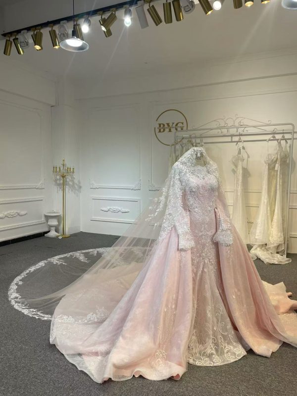 Long Sleeve Lace Wedding Dress - Image 2
