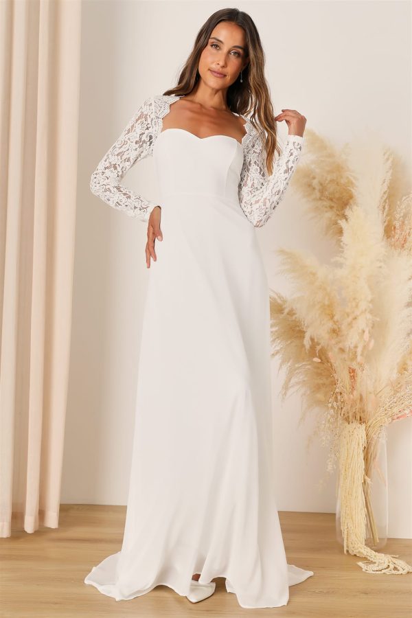 BYG-33 Long Sleeve A-line Wedding Dress