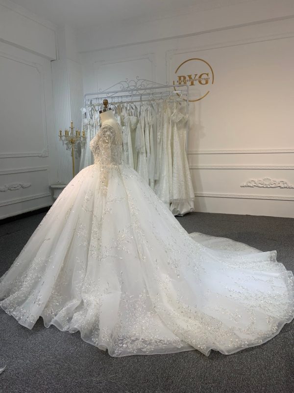 BYG24-2 LONG-SLEEVED BEADED SEQUINS ARE NOBLE AND GORGEOUS DATUOW - Image 2