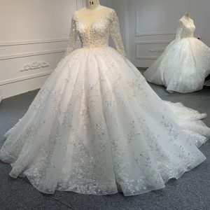 BYG24-2 LONG-SLEEVED BEADED SEQUINS ARE NOBLE AND GORGEOUS DATUOW