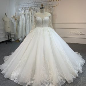 BYG24-4 LONG-SLEEVED BEADED SEQUINS ARE NOBLE AND GORGEOUS DATUOW