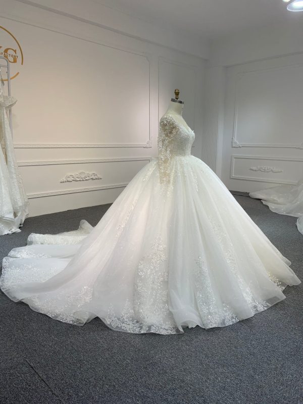 BYG24-4 LONG-SLEEVED BEADED SEQUINS ARE NOBLE AND GORGEOUS DATUOW - Image 2