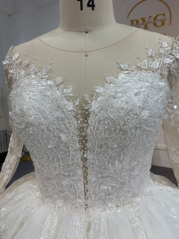 BYG24-4 LONG-SLEEVED BEADED SEQUINS ARE NOBLE AND GORGEOUS DATUOW - Image 5