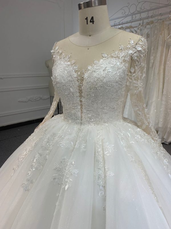 BYG24-4 LONG-SLEEVED BEADED SEQUINS ARE NOBLE AND GORGEOUS DATUOW - Image 4