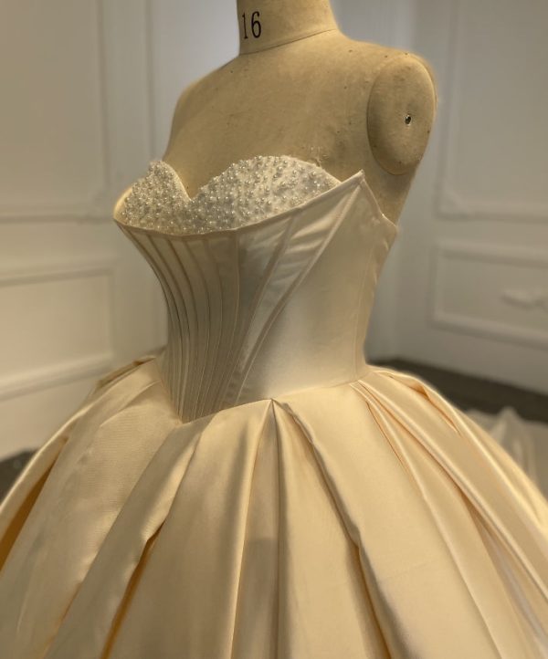 BYG24-9 STRAPLESS BEADED BALL GOWN DRESS - Image 3