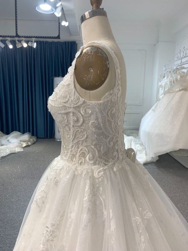BYG #Y2311 LACE UP A LINE WEDDING DRESS - Image 6