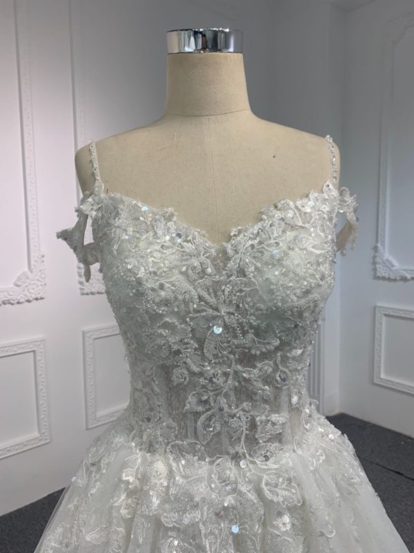 BYG #Y2316 LACE UP A LINE WEDDING DRESS - Image 3
