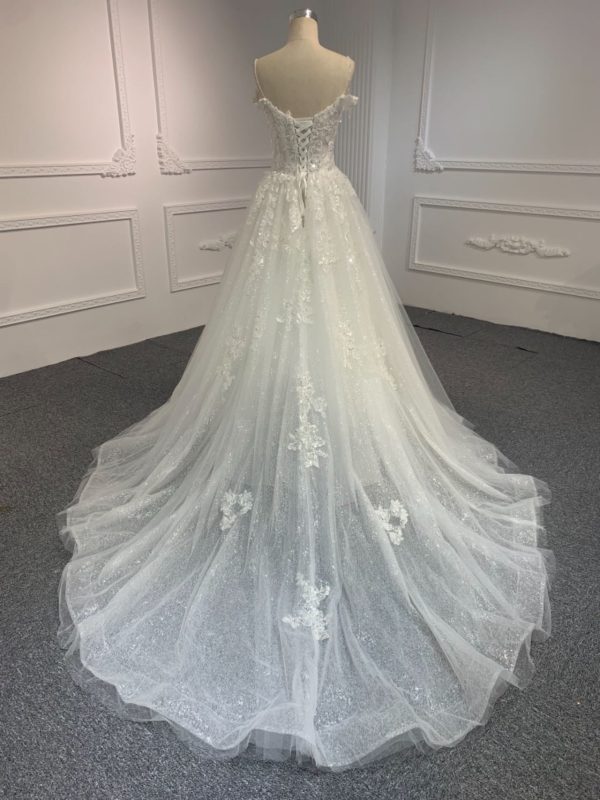 BYG #Y2316 LACE UP A LINE WEDDING DRESS - Image 4