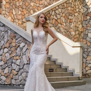 BYG #W55 sexy sequins spaghetti strapmermaid dress