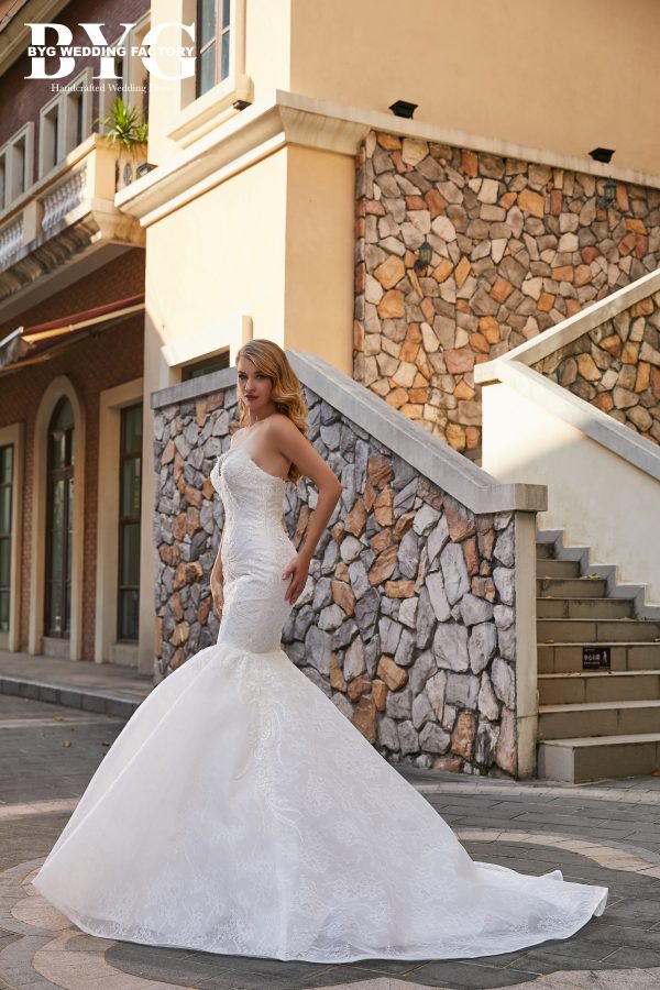 BYG #W56 sweetheart strapless mermaid dress - Image 4