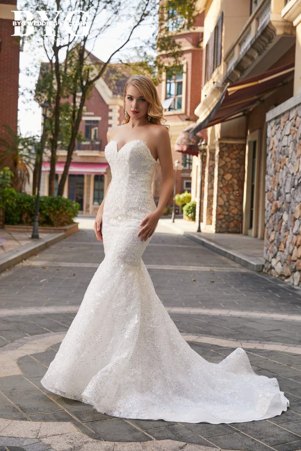 BYG #W48 strapless sexy sweetheart mermaid dress - Image 2
