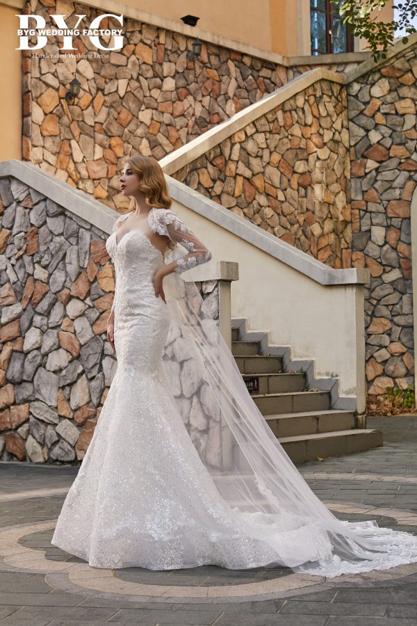 BYG #W48 strapless sexy sweetheart mermaid dress - Image 4