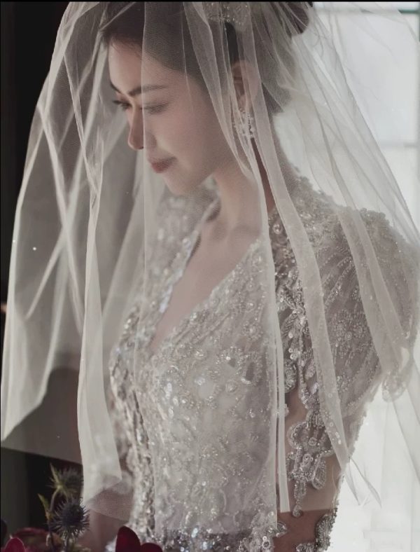DIVINE03 new style wedding dress long sleeves chapel train bridal gown - Image 5