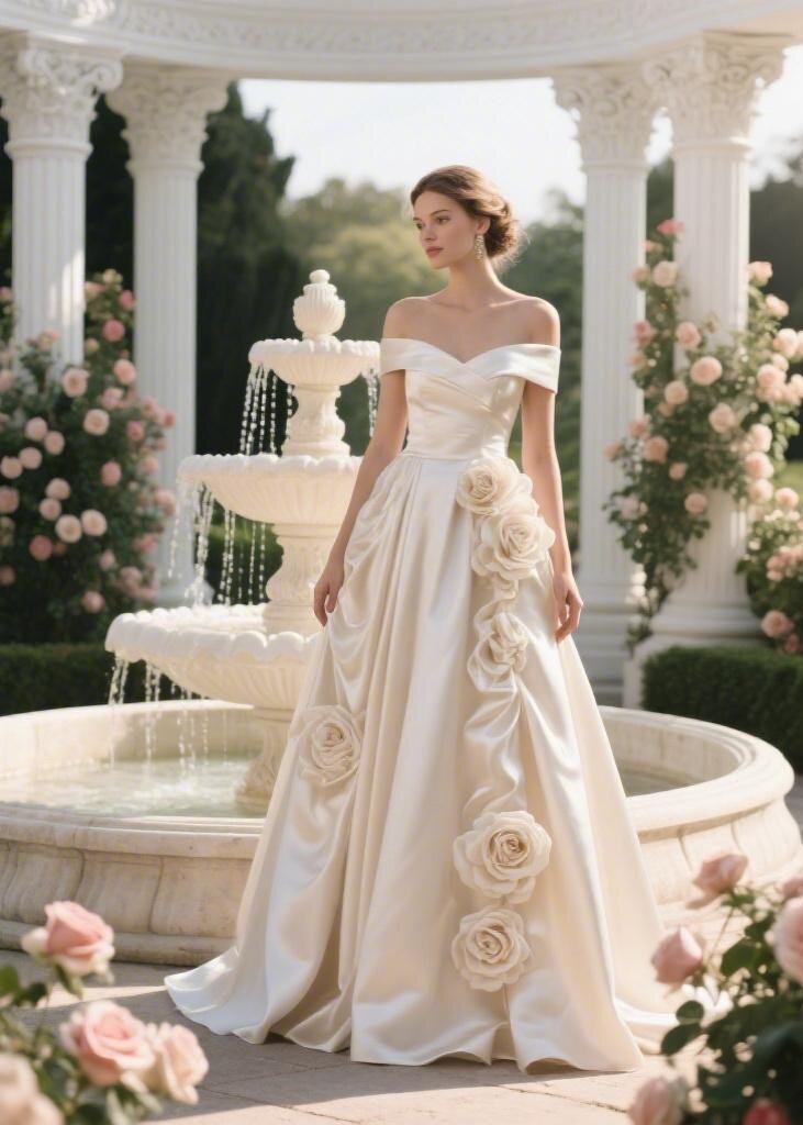 Off-Shoulder Bridal Gown