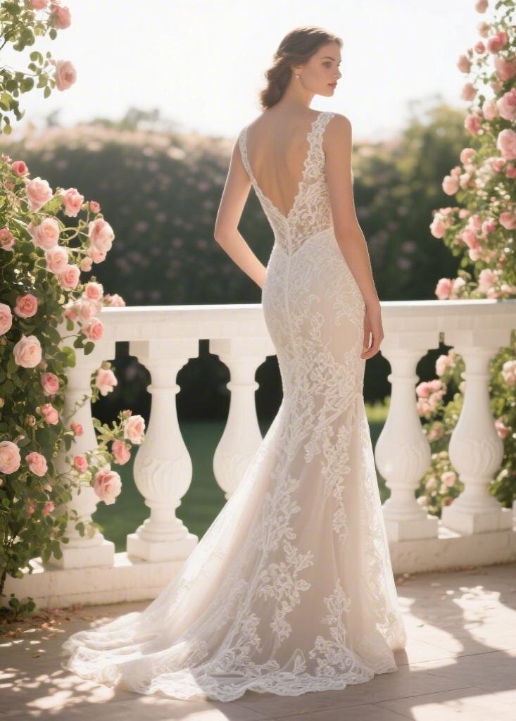 Off-the-Shoulder Satin Wedding Dress